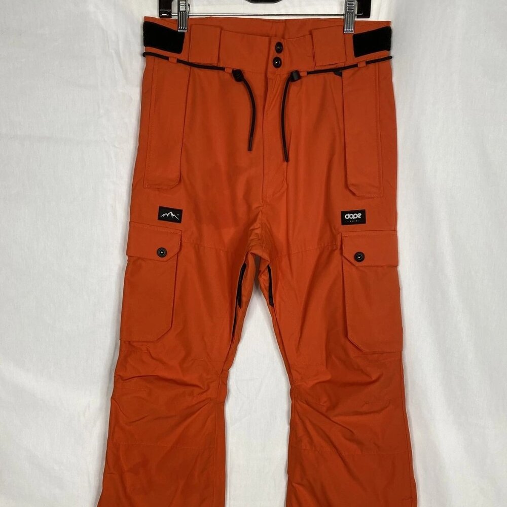 Dope Orange Insulated Snowboard Pants – Men’s XS